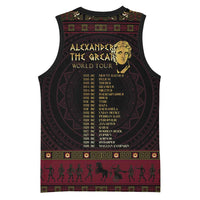 Macedonian Empire Basketball Jersey Alexander The Great World Tour - Wonder Print Shop