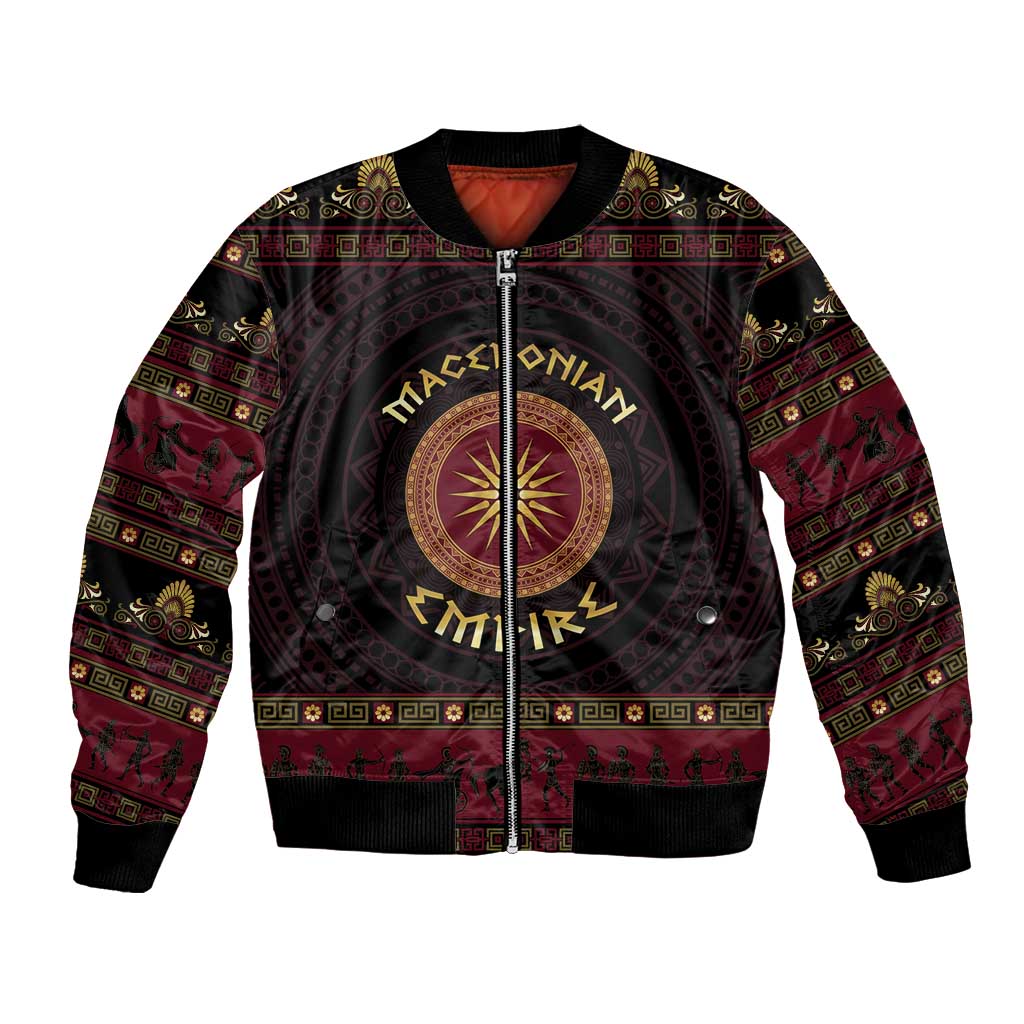 Macedonian Empire Bomber Jacket Alexander The Great World Tour - Wonder Print Shop