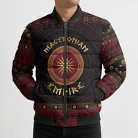Macedonian Empire Bomber Puffer Jacket Alexander The Great World Tour - Wonder Print Shop