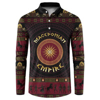 Macedonian Empire Button Sweatshirt Alexander The Great World Tour - Wonder Print Shop