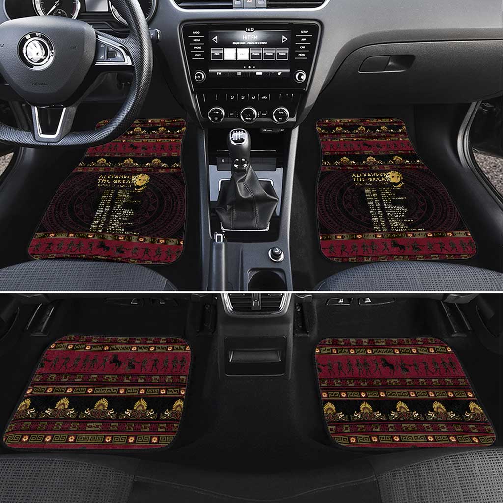 Macedonian Empire Car Mats Alexander The Great World Tour - Wonder Print Shop