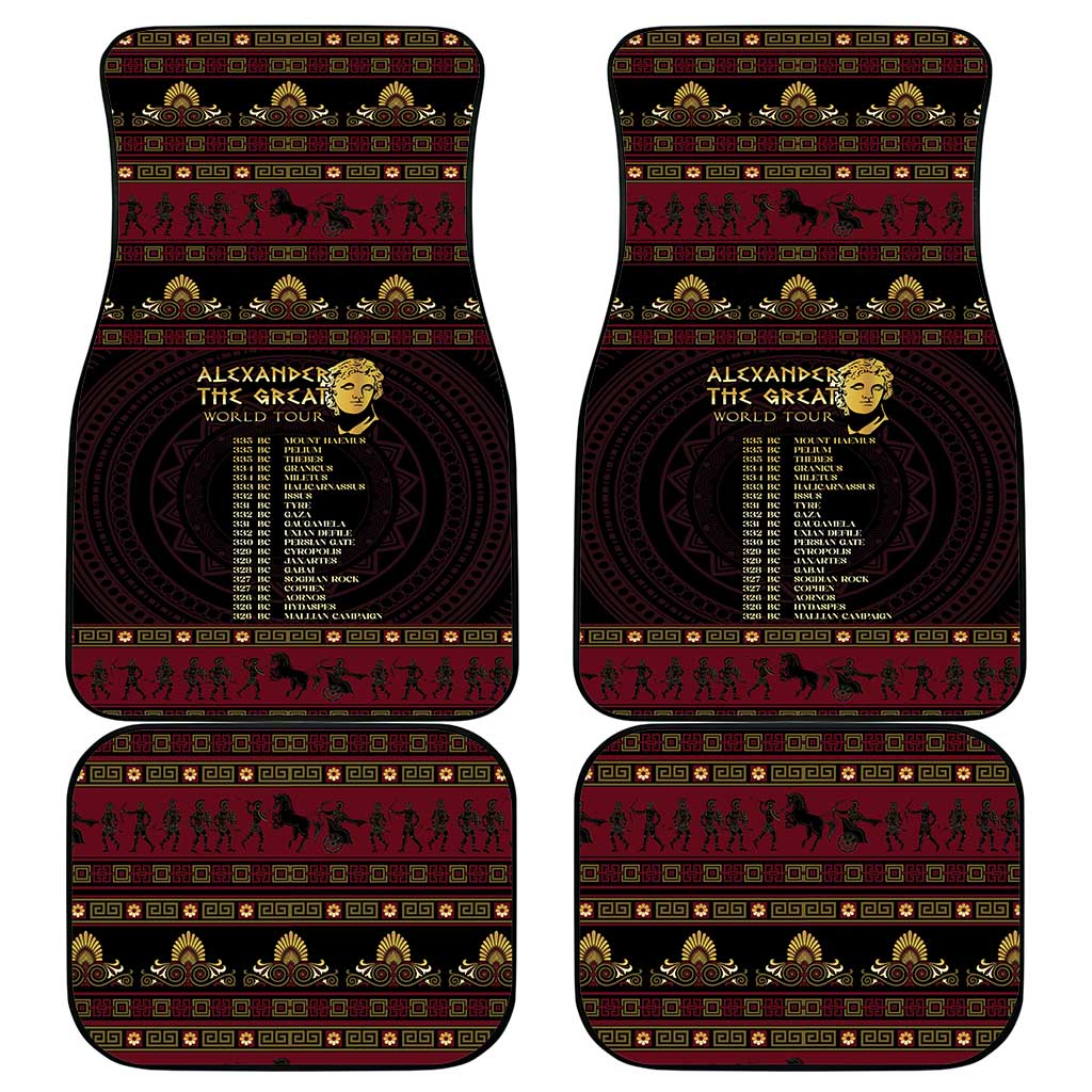 Macedonian Empire Car Mats Alexander The Great World Tour - Wonder Print Shop