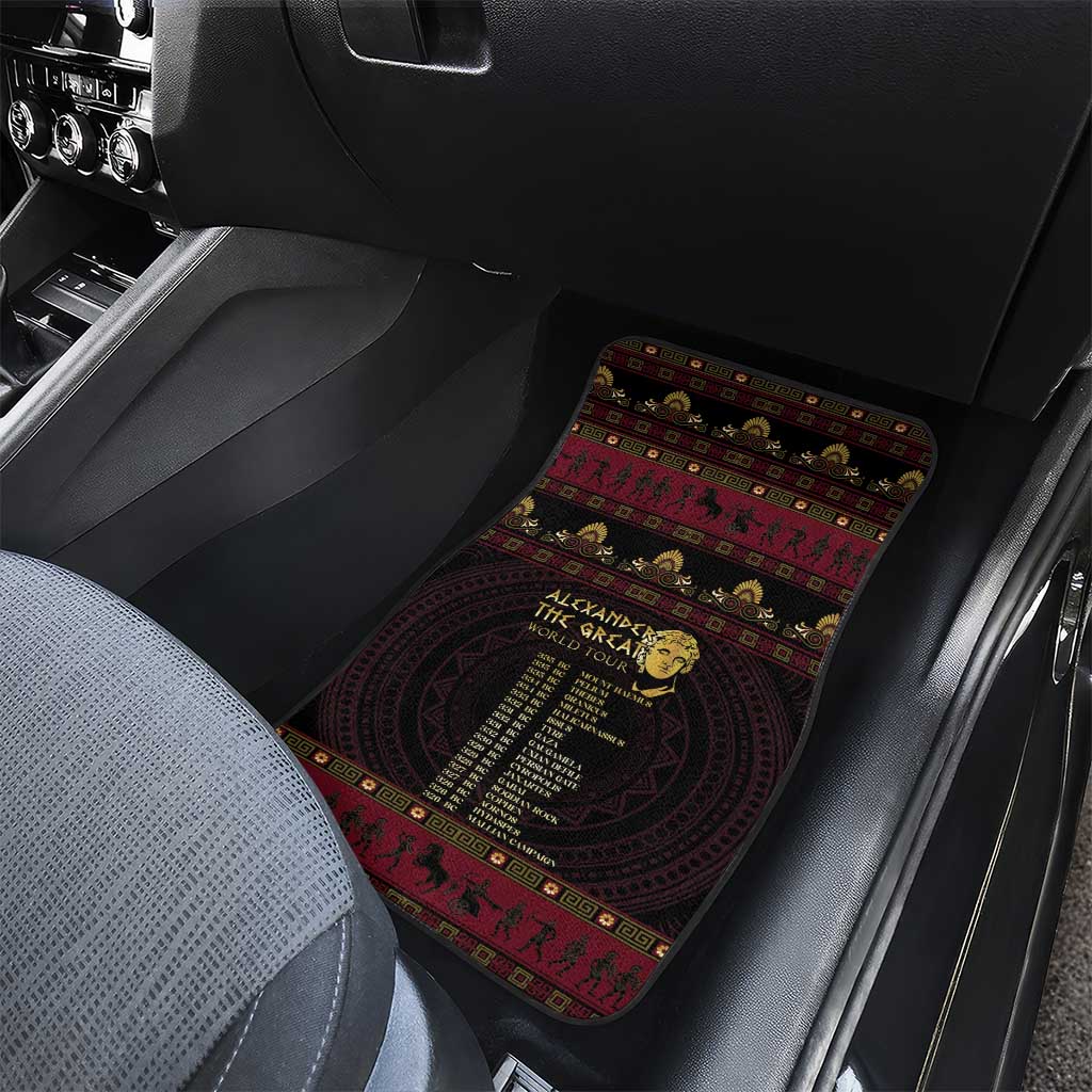Macedonian Empire Car Mats Alexander The Great World Tour - Wonder Print Shop