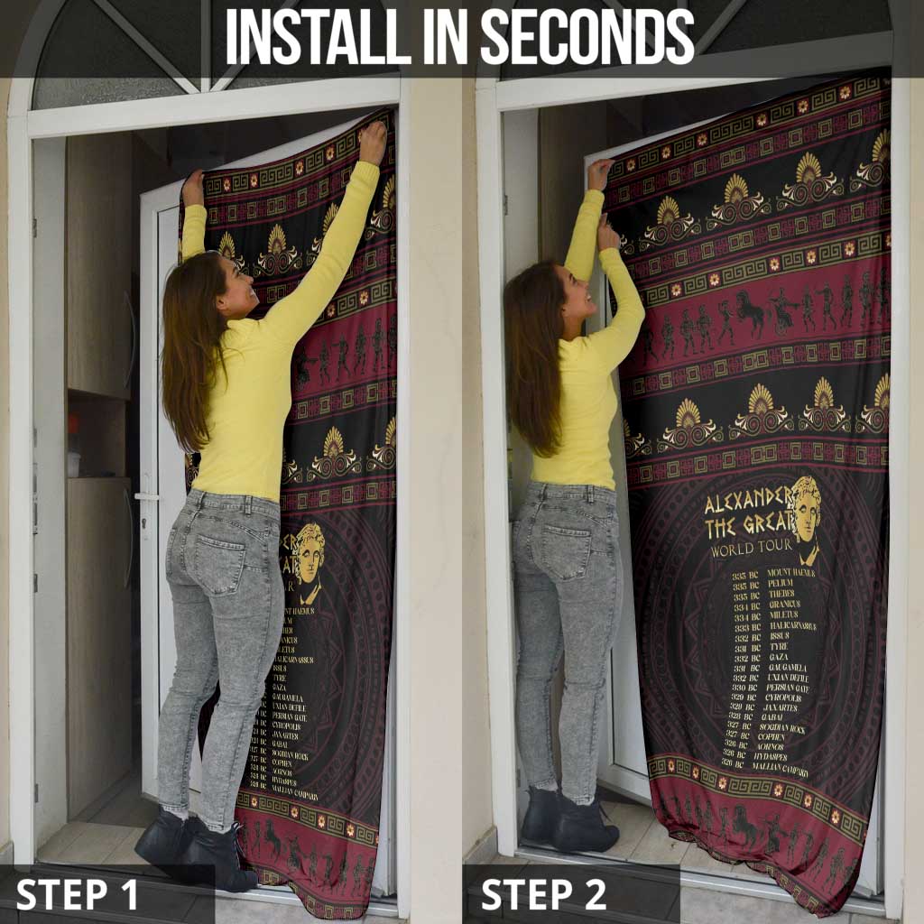 Macedonian Empire Door Cover Alexander The Great World Tour - Wonder Print Shop