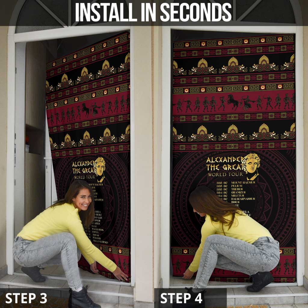 Macedonian Empire Door Cover Alexander The Great World Tour - Wonder Print Shop