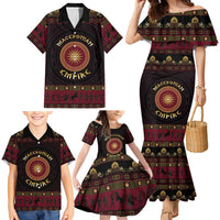 Macedonian Empire Family Matching Mermaid Dress and Hawaiian Shirt Alexander The Great World Tour - Wonder Print Shop