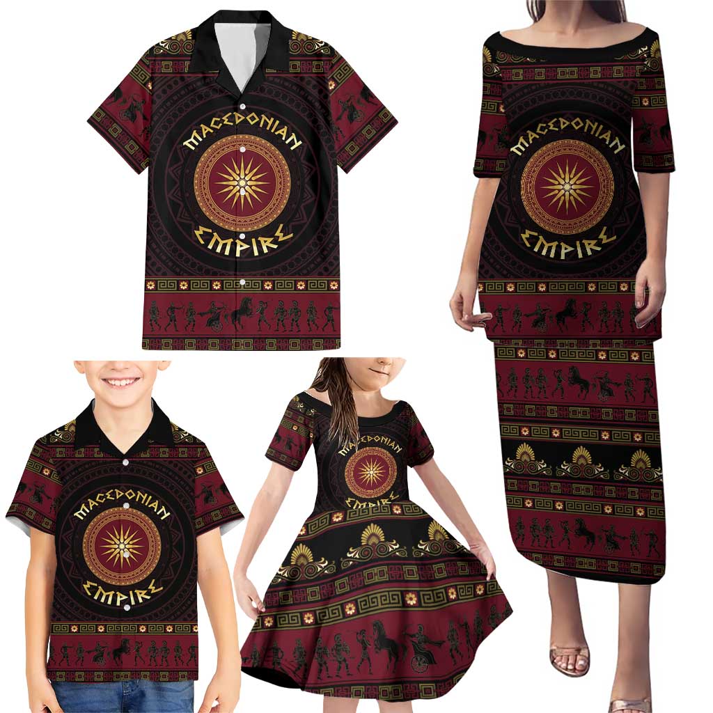 Macedonian Empire Family Matching Puletasi and Hawaiian Shirt Alexander The Great World Tour - Wonder Print Shop
