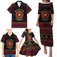 Macedonian Empire Family Matching Puletasi and Hawaiian Shirt Alexander The Great World Tour - Wonder Print Shop