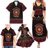Macedonian Empire Family Matching Summer Maxi Dress and Hawaiian Shirt Alexander The Great World Tour - Wonder Print Shop