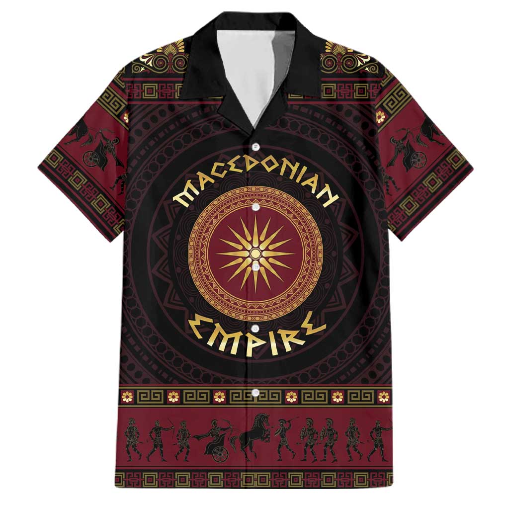 Macedonian Empire Family Matching Tank Maxi Dress and Hawaiian Shirt Alexander The Great World Tour - Wonder Print Shop