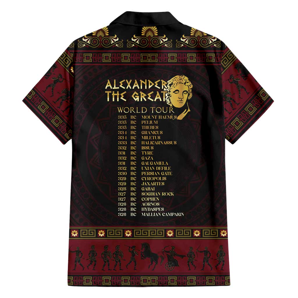 Macedonian Empire Family Matching Tank Maxi Dress and Hawaiian Shirt Alexander The Great World Tour - Wonder Print Shop