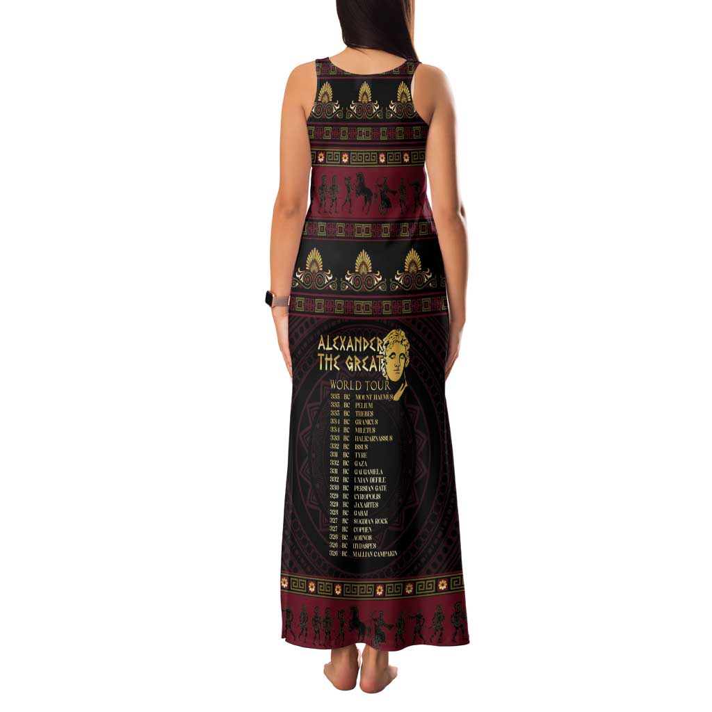 Macedonian Empire Family Matching Tank Maxi Dress and Hawaiian Shirt Alexander The Great World Tour - Wonder Print Shop