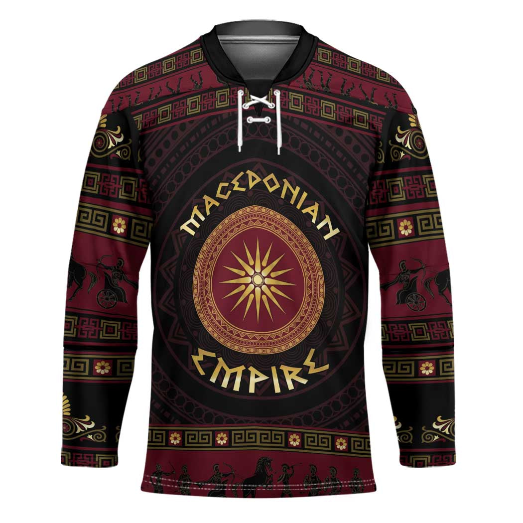 Macedonian Empire Hockey Jersey Alexander The Great World Tour - Wonder Print Shop