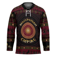 Macedonian Empire Hockey Jersey Alexander The Great World Tour - Wonder Print Shop