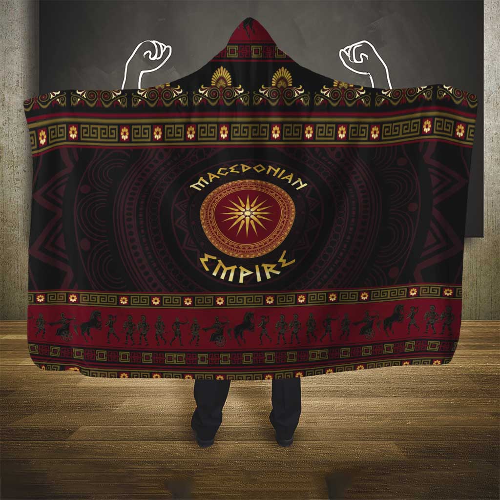Macedonian Empire Hooded Blanket Alexander The Great World Tour - Wonder Print Shop