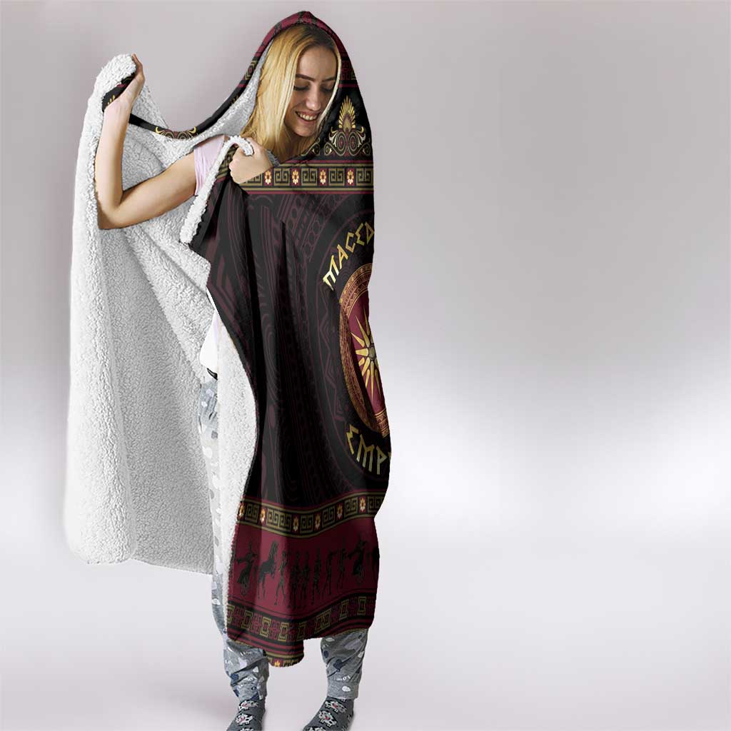Macedonian Empire Hooded Blanket Alexander The Great World Tour - Wonder Print Shop
