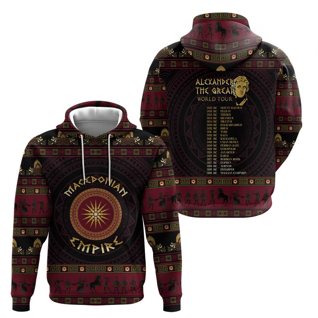 Macedonian Empire Hoodie Alexander The Great World Tour - Wonder Print Shop