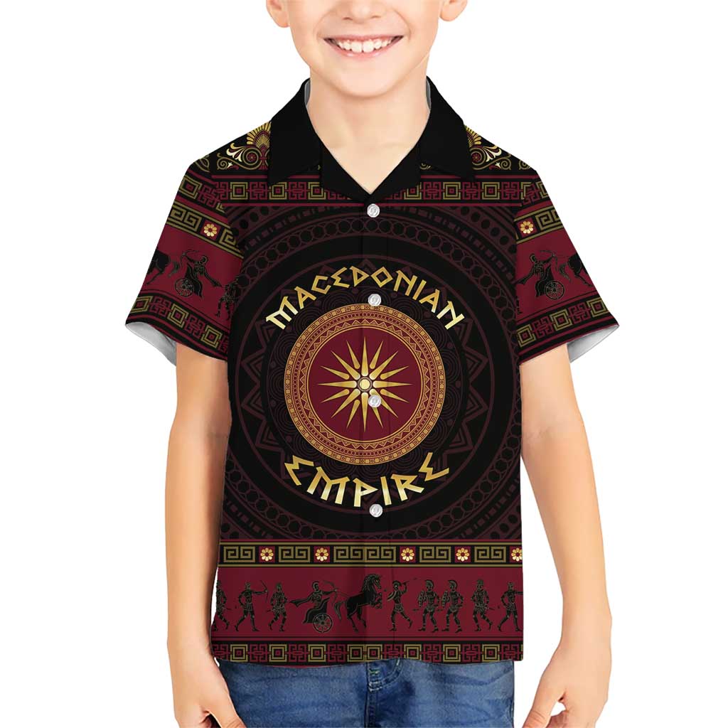Macedonian Empire Kid Hawaiian Shirt Alexander The Great World Tour - Wonder Print Shop