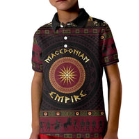 Macedonian Empire Kid Polo Shirt Alexander The Great World Tour - Wonder Print Shop