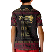 Macedonian Empire Kid Polo Shirt Alexander The Great World Tour - Wonder Print Shop