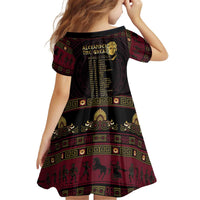 Macedonian Empire Kid Short Sleeve Dress Alexander The Great World Tour - Wonder Print Shop
