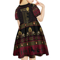 Macedonian Empire Kid Short Sleeve Dress Alexander The Great World Tour - Wonder Print Shop