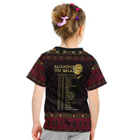 Macedonian Empire Kid T Shirt Alexander The Great World Tour - Wonder Print Shop