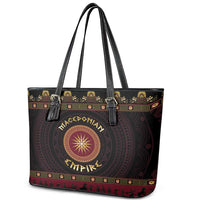 Macedonian Empire Leather Tote Bag Alexander The Great World Tour - Wonder Print Shop