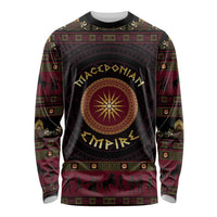 Macedonian Empire Long Sleeve Shirt Alexander The Great World Tour - Wonder Print Shop