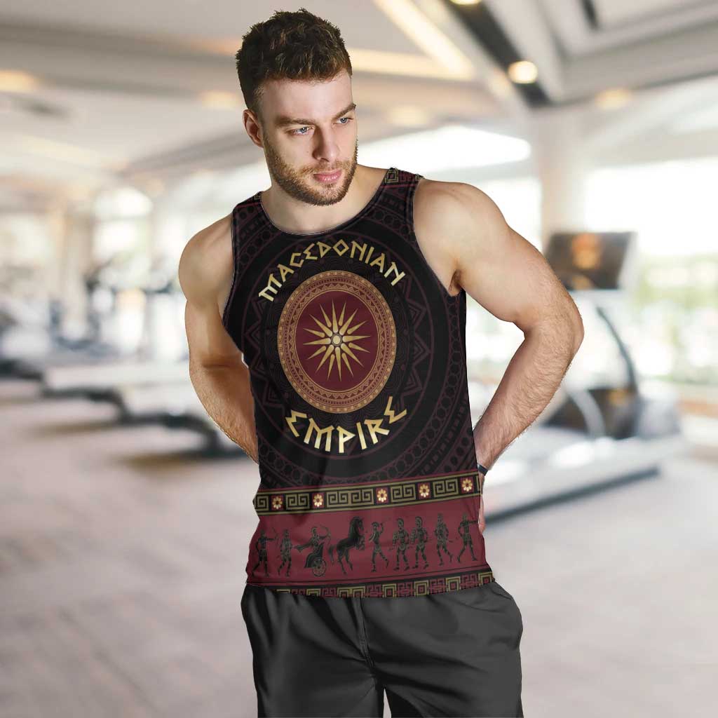 Macedonian Empire Men Tank Top Alexander The Great World Tour - Wonder Print Shop