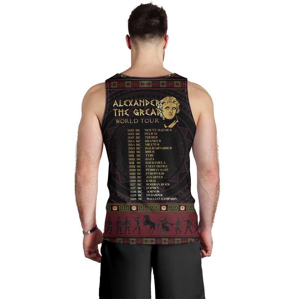 Macedonian Empire Men Tank Top Alexander The Great World Tour - Wonder Print Shop
