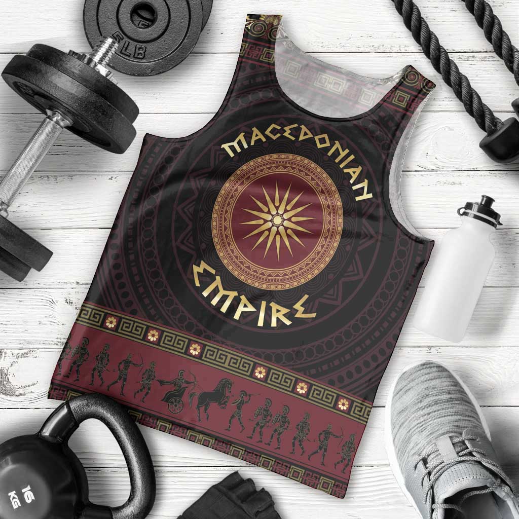 Macedonian Empire Men Tank Top Alexander The Great World Tour - Wonder Print Shop