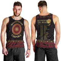 Macedonian Empire Men Tank Top Alexander The Great World Tour - Wonder Print Shop