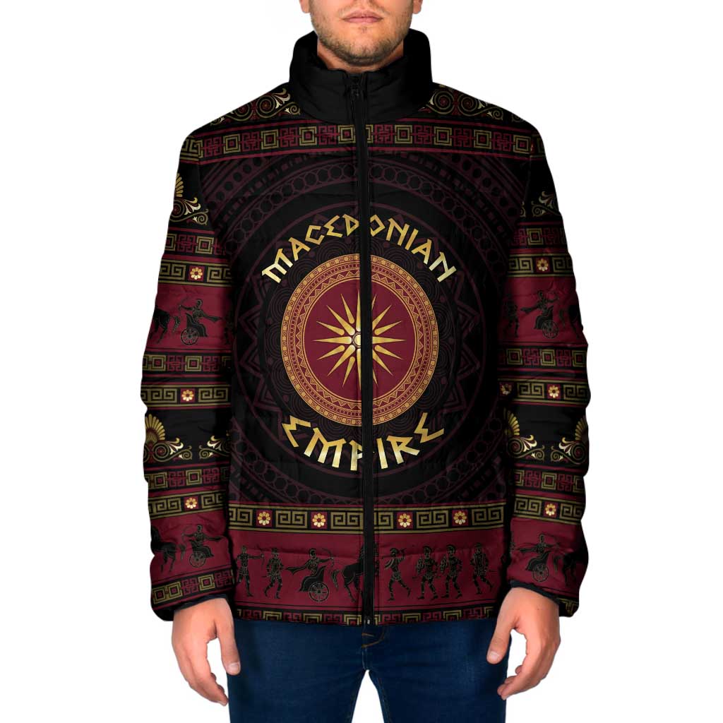 Macedonian Empire Padded Jacket Alexander The Great World Tour - Wonder Print Shop