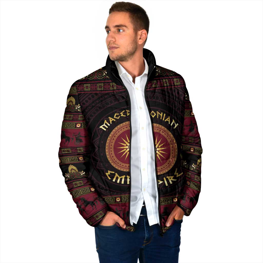 Macedonian Empire Padded Jacket Alexander The Great World Tour - Wonder Print Shop