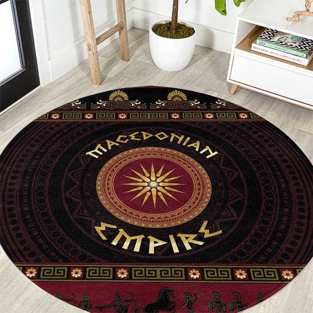 Macedonian Empire Round Carpet Alexander The Great World Tour - Wonder Print Shop