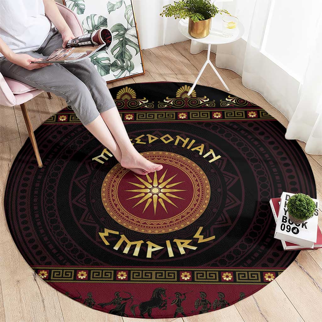 Macedonian Empire Round Carpet Alexander The Great World Tour - Wonder Print Shop