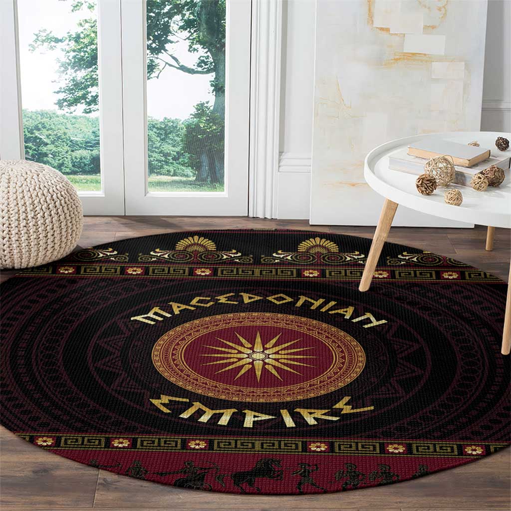 Macedonian Empire Round Carpet Alexander The Great World Tour - Wonder Print Shop