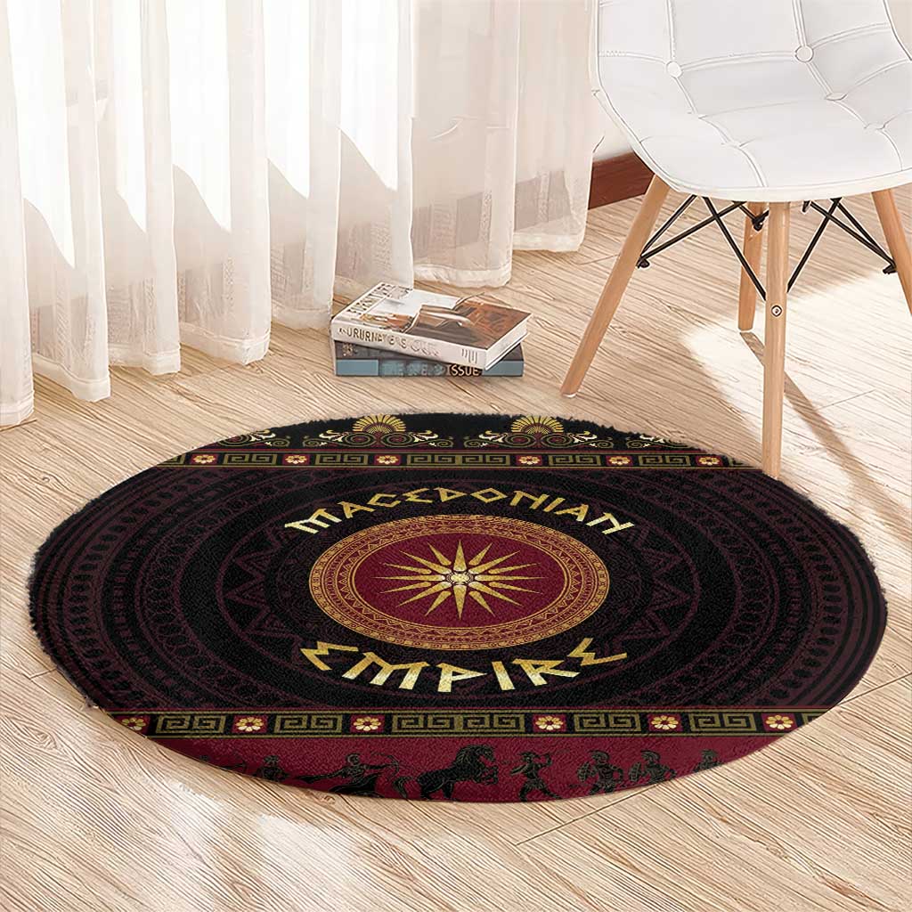 Macedonian Empire Round Carpet Alexander The Great World Tour - Wonder Print Shop
