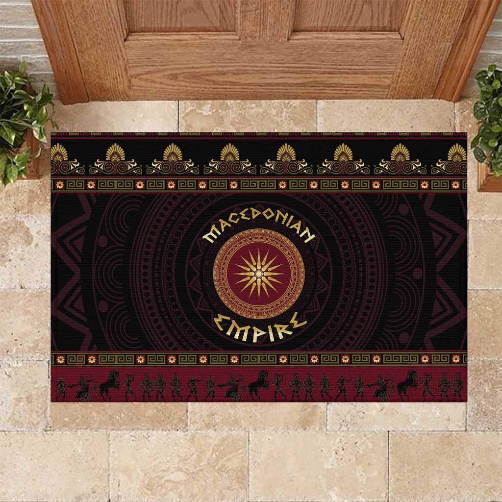 Macedonian Empire Rubber Doormat Alexander The Great World Tour - Wonder Print Shop