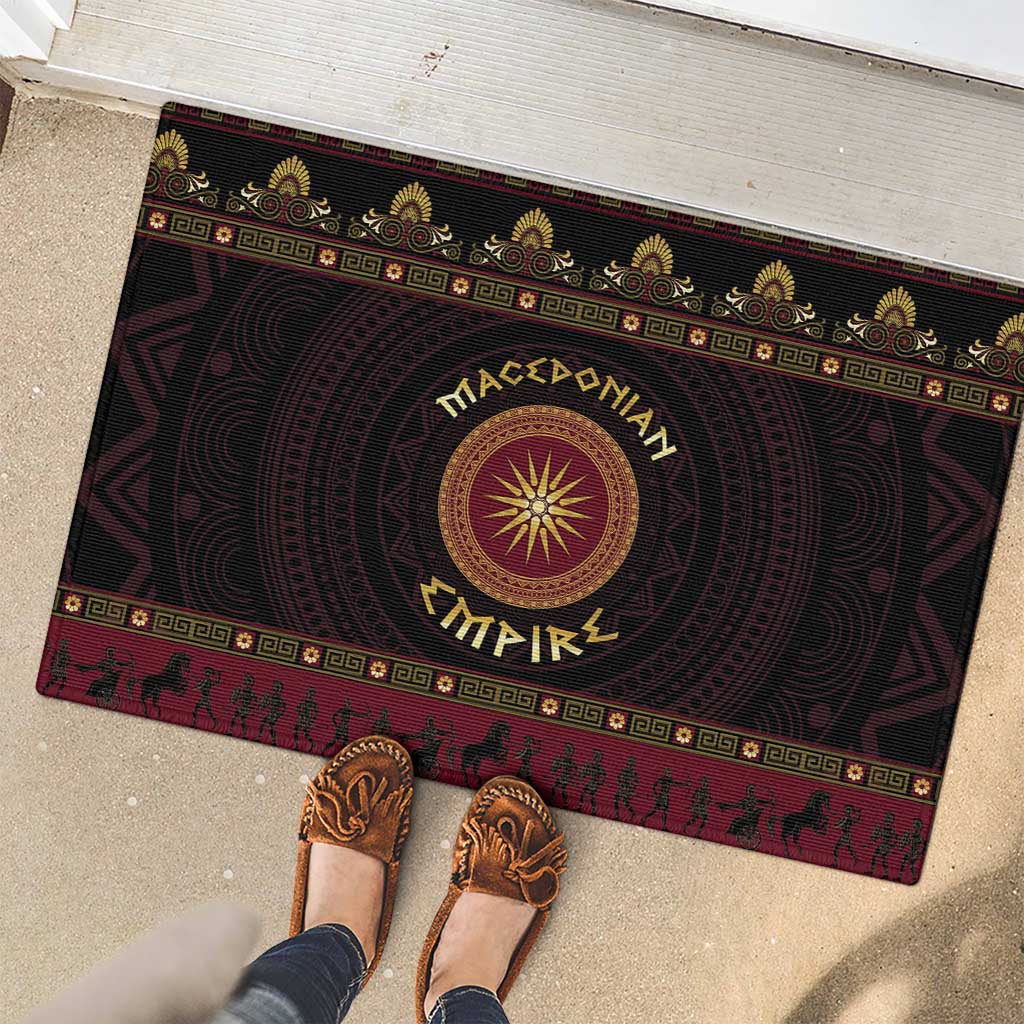 Macedonian Empire Rubber Doormat Alexander The Great World Tour - Wonder Print Shop