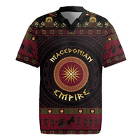 Macedonian Empire Rugby Jersey Alexander The Great World Tour - Wonder Print Shop