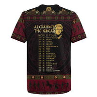 Macedonian Empire Rugby Jersey Alexander The Great World Tour - Wonder Print Shop
