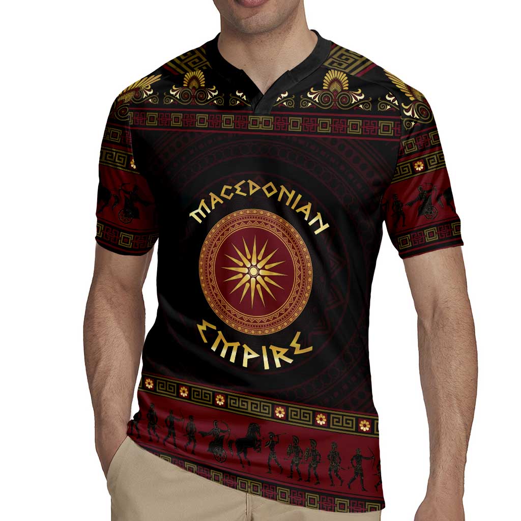 Macedonian Empire Rugby Jersey Alexander The Great World Tour - Wonder Print Shop