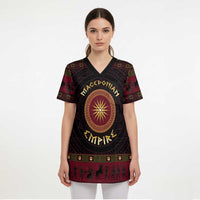 Macedonian Empire Scrub Top Alexander The Great World Tour - Wonder Print Shop