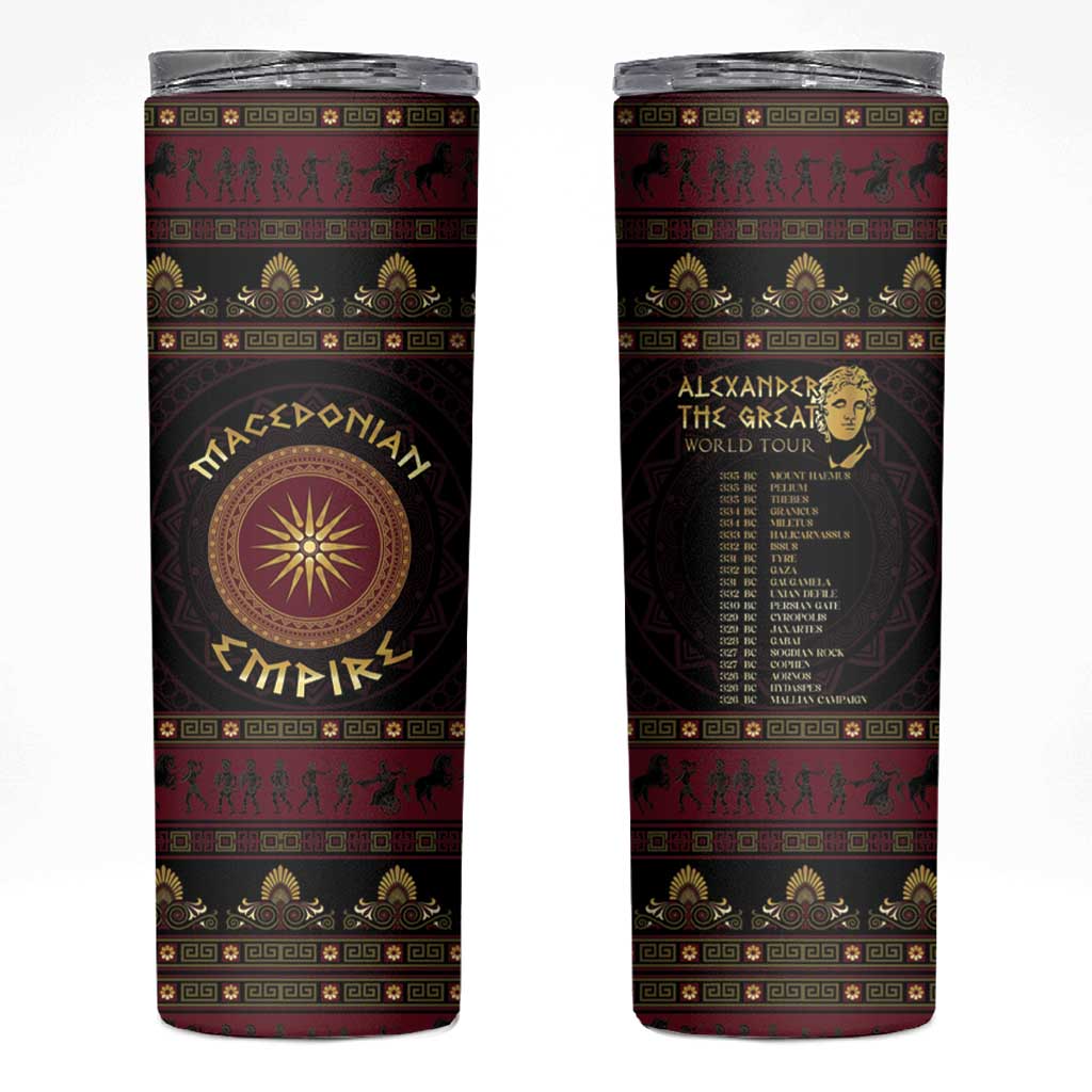 Macedonian Empire Skinny Tumbler Alexander The Great World Tour - Wonder Print Shop