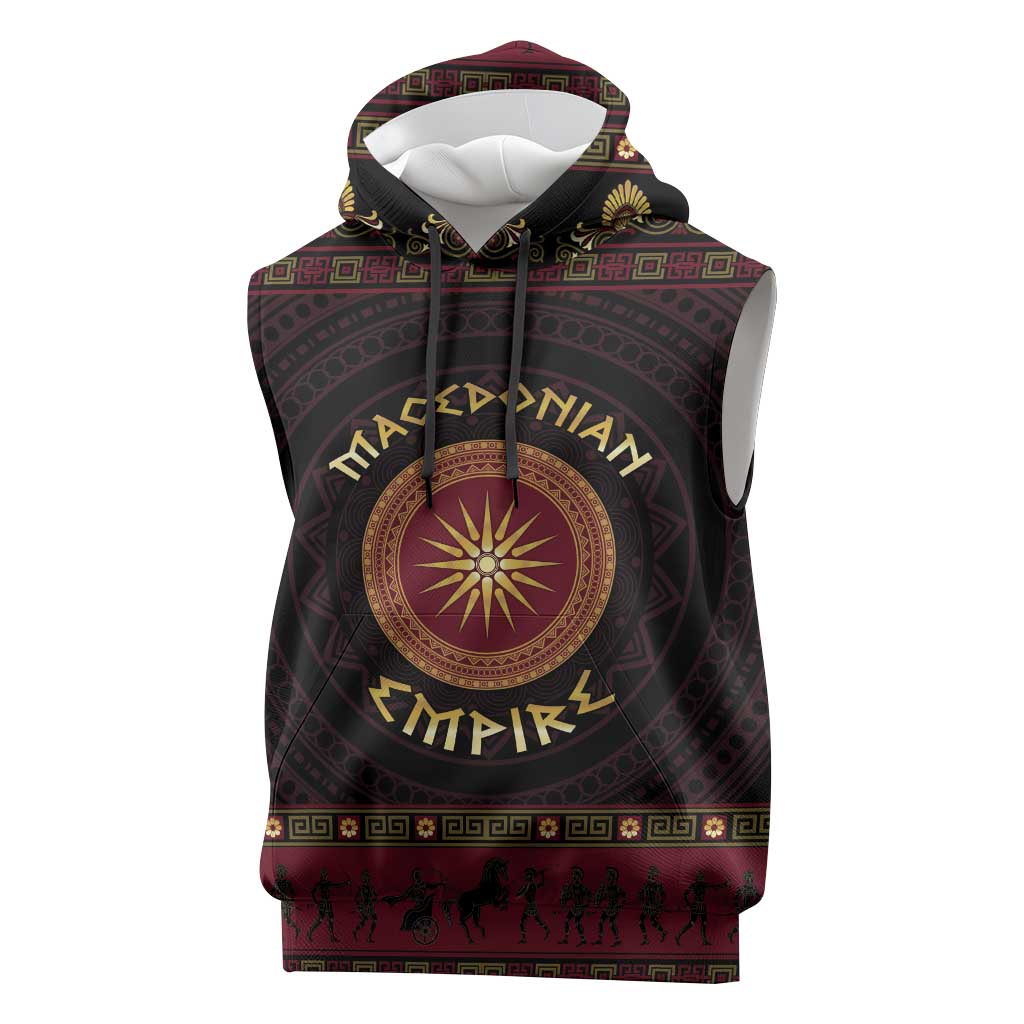 Macedonian Empire Sleeveless Hoodie Alexander The Great World Tour - Wonder Print Shop