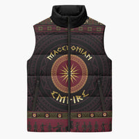 Macedonian Empire Sleeveless Puffer Jacket Alexander The Great World Tour - Wonder Print Shop