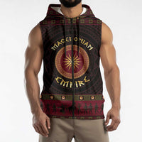 Macedonian Empire Sleeveless Zip Hoodie Alexander The Great World Tour - Wonder Print Shop