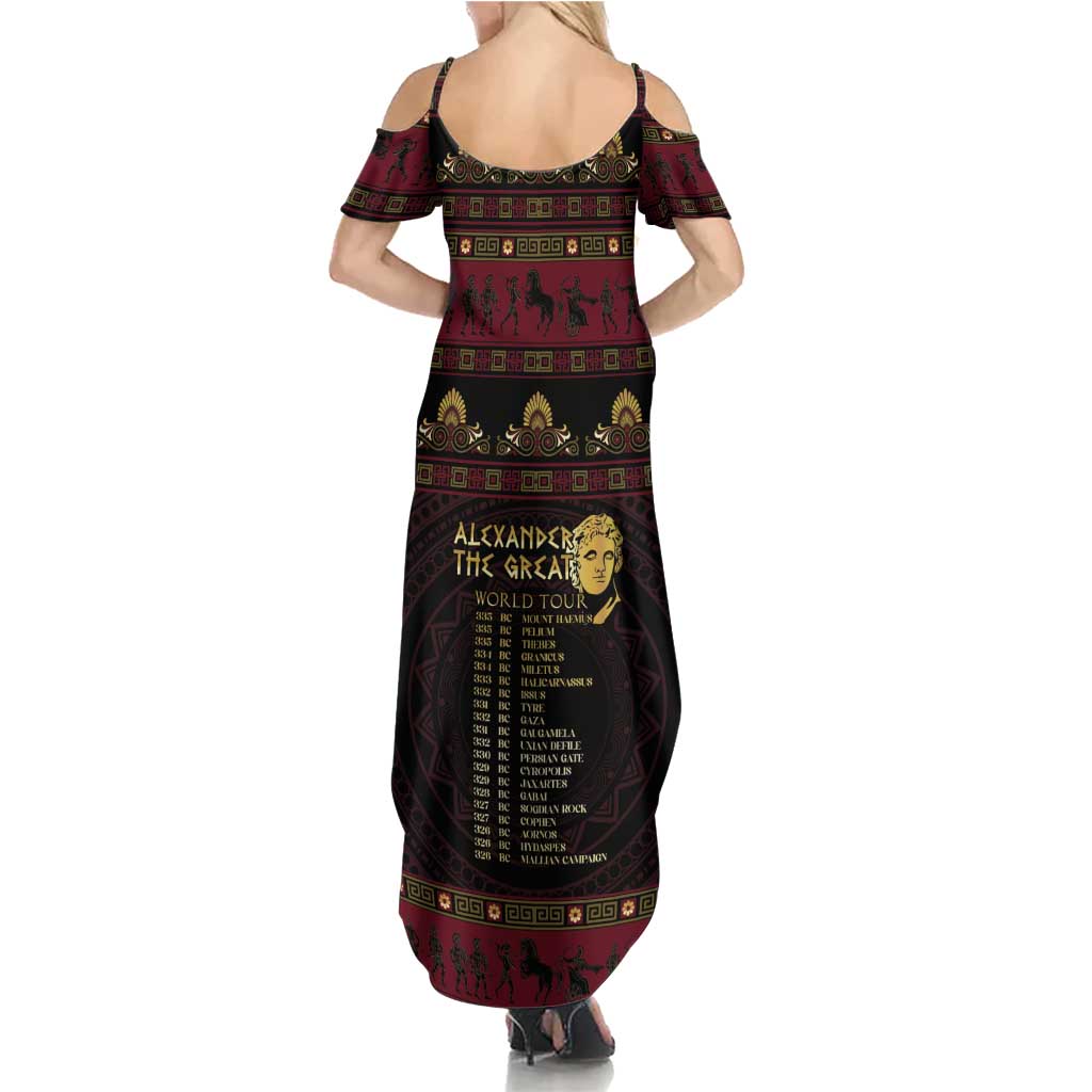 Macedonian Empire Summer Maxi Dress Alexander The Great World Tour - Wonder Print Shop